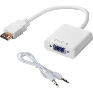 HDMI To VGA Dönüştürücü Ses Çıklışlı HDMI Giriş VGA Çıkış HDMI VGA Kablo HDMI Erkek VGA Dişi