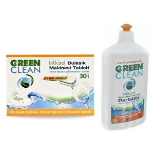 U Green Bulaşık Makinesi Tableti Ve Parlatıcı  Seti