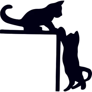 Kapı Kenarı Kedi Etiket