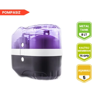 Mor 5 Aşamalı Pompasız Su Arıtma Cihazı