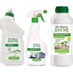 Mr.wipes Wc Temizleyici + Yağ ve Kir Sökücü + Çok Amaçlı Temizleyici