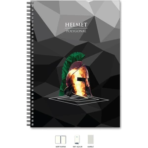 A4 Defter Kareli 200 syf Kask Polygonal