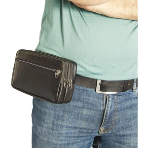 Hakiki Deri Büyük El ve Bel Çantası