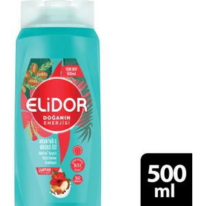 Doğanın Enerjisi Saç Bakım Şampuanı Argan Yağı Hibiskus Özü 500 ml