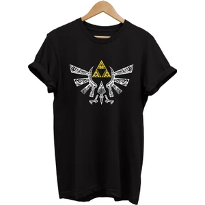 Zelda Baskılı %100 Pamuk Oversize T-Shirt Büyük Beden Tişört