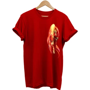 Street Fighter Ken Baskılı %100 Pamuk Oversize T-Shirt Büyük Beden Tişört