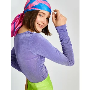 Uzun Kollu Tişört Büzgülü