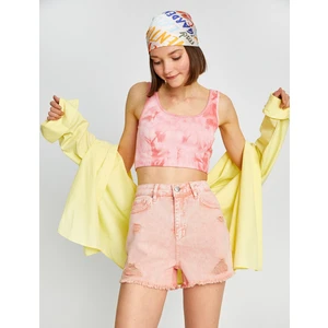 Yüksek Bel Kot Şort