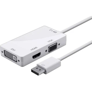 Displayport VGA DVI HDMI Çevirici 3 In 1 Display Combo Dp Erkek DVI HDMI VGA Dişi