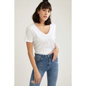 Defacto V Yaka Relax Fit Tişört T9193AZ21SP