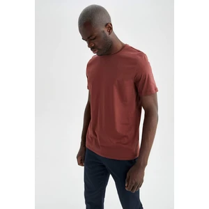 Regular Fit Premium Kalite Merserize Bisiklet Yaka Kısa Kollu Pamuklu Penye Tişört T5014AZ21SP