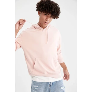 Oversize Fit Kapüşonlu Basic Pamuklu İçi Yumuşak Tüylü Sweatshirt R4669AZ21AU