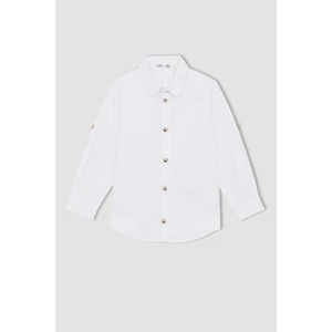 Erkek Çocuk Regular Fit Basic Uzun Kollu Gömlek W3215A622SP