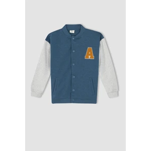 Erkek Çocuk Coool Regular Fit Kolej Yaka Renk Bloklu Bomber Hırka W7888A622SP