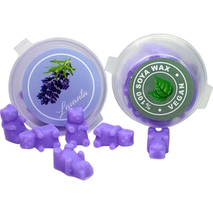 Rumi Candle Mor Gummy Bear Jelibon Ayıcık Şeklinde Tropik Esanslı Mum Buhurdanlık Kokusu 12 Adet