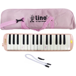 Melodika 32 Tuşlu Bez Çanta Pastel Pembe