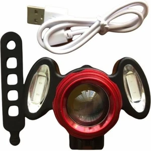 Hediye Paketim Çakarlı Bisiklet Lambası Şarzlı Ön Far Bisiklet Lambası USB Şarzlı Bisiklet Işığı