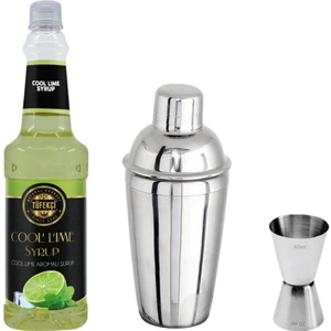 By Tüfekçi Cool Lime Konsantre Şurup Shaker ve Jigger Avantajlı Set