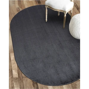 Valery Home Oval Comfort Puffy Ponpon Saçaksız Peluş Halı Antrasit