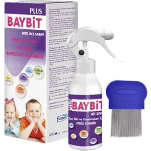 Baybit Plus Saç Biti ve Yumurtaları Için Sprey 75 ml (Çelik Bit Tarağı li)