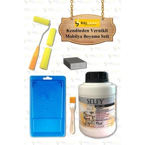Bal Sanat Rich Selfy Decor 1250 cc  Antik Beyaz Kendinden Vernikli Mobilya Boyama Seti