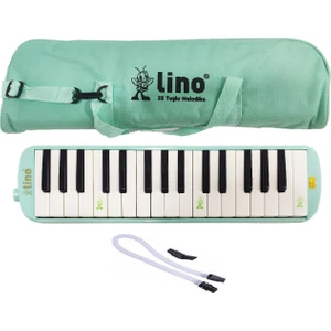 Melodika 32 Tuşlu Bez Çanta Pastel Yeşil