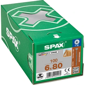 Ahşap Konstrüksiyon Tam Dişli Pul Başlı Wırox Kaplama 6 x 80 Mm 100 Adet