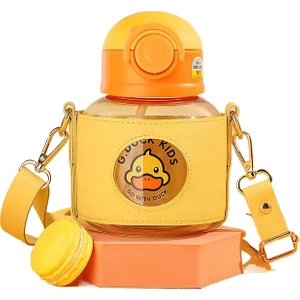 Öğrenci Sevimli Taşınabilir Su Bardağı Tritan Suluk 650ML (Yurt Dışından)