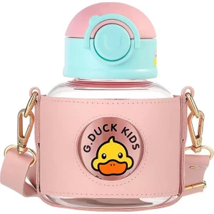 Öğrenci Sevimli Taşınabilir Su Bardağı Tritan Suluk 650ML (Yurt Dışından)