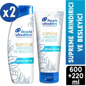 Head&shoulders Supreme Şampuan Arındırıcı 2 x 300 ml 220 ml Saç Kremi