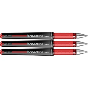 Roller Kalem - Broadlıne - 1.0 mm - Kırmızı - 3'lü