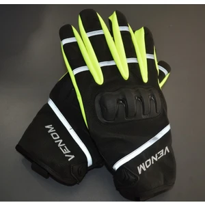 Venom 9010 Softshell Korumalı Motosiklet Eldiveni Yeşil