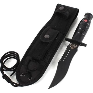 Siyah Komando Rambo Bıçağı - Asker Dağcı Kamp Bıçağı