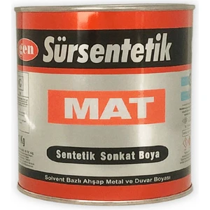 Sür Sentetik Mat Yağlı Boya - 1 kg