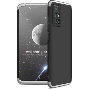 wowacs Xiaomi Redmi 10 2022 ile Uyumlu Kılıf 3 Parçalı Tam Koruma Dayanıklı Soft Ince Kılıf
