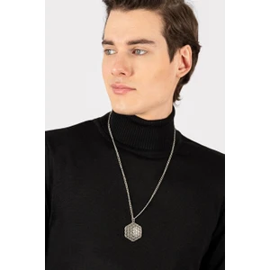 Slim Fit Dar Kesim Tam Boğazlı Yaka Düz Yün Erkek Kazak