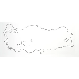 Sihirli Kağıt Tahta Dilsiz Türkiye Haritası 48CM x 114CM + Kalem Hediye