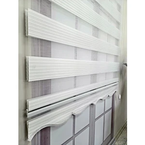 Pliseli Zebra Stor Perde Beyaz MZ480