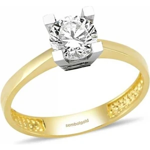 Sembol Gold 8 Ayar Altın Tektaş Yüzük  Sgt42-00832
