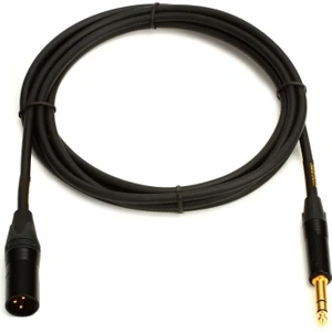 Gold Trs-Xlrm 3mt | Ultra Kalite Balanced | Dengeli Aktif Stüdyo Hoparlör / Monitör Kablosu 1/4trs Erkekten → Xlr Erkeğe| 3mt