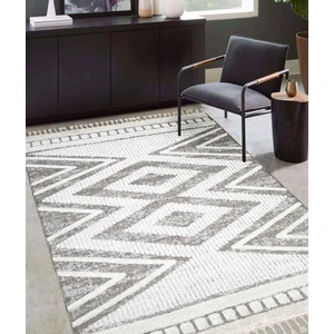 Swan Bej Shaggy Bukleli Oturma Odası Salon Mutfak Halısı E1906