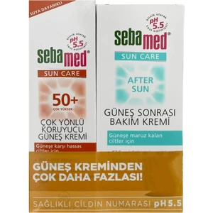 Güneş Kremi Spf 50+ 75 Ml+Güneş Sonrası Bakım Kremi 100ML