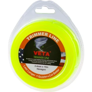 Trimmer Line Elektrikli Tırpan Misinası 2.4 mm 15M Sarı 6 Köşe