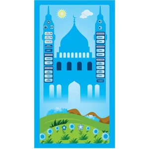 Kuran Sepeti Benim Seccade - Çocuklar Için Sesli Namaz Kıldıran Seccade Mavi