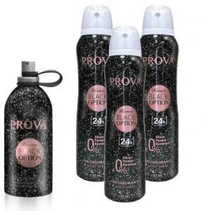 Black Option Edp Kadın Parfüm 120 ml ve Deodorant 150 ml 3 Adet