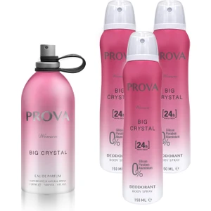 Big Crystal Edp Kadın Parfüm 120 ml ve Deodorant 150 ml 3 Adet