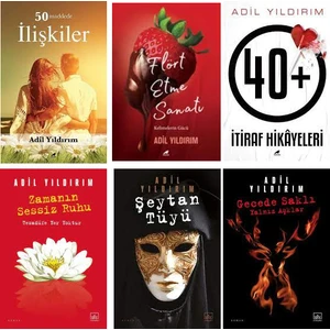 50 Maddede İlişkiler  - Gecede Saklı Yalnız Aşklar  - Zamanın Sessiz Ruhu - Adil Yıldırım 6 Kitap Set