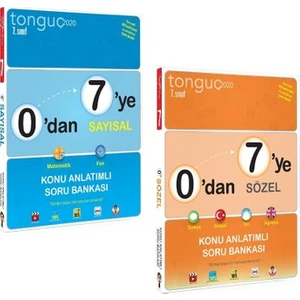 Tonguç Akademi 7. Sınıf 0'dan 7'ye Sayısal-Sözel Konu Anlatımlı Soru Bankası 2 Kitap Set