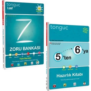 Tonguç Akademi 5. Sınıf Tonguç Tüm Dersler Zoru Bankası - 5'ten 6'ya Hazırlık Kitabı 2 Kitap Set