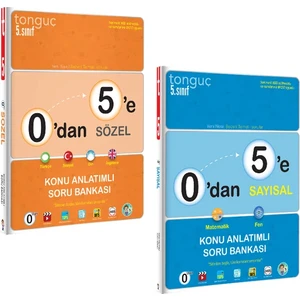 Tonguç Akademi 5. Sınıf Tonguç 0'dan 5'e Sayısal-Sözel Konu Anlatımlı Soru Bankası 2 Kitap Set